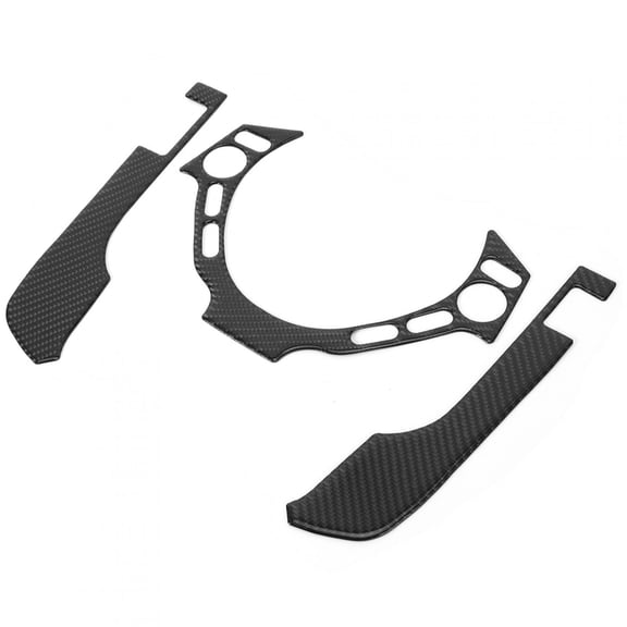 M Buder 3pcs Steering Wheel Trim Carbon Fiber Interior Button Cover Fit for Nissan GTR R35 2008-2016 Car Accessory Dashboard Inner Steering Wheel Decoration