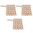 thumbnail image 1 of M Buder 3pcs Wet Bag Reusable Diaper Wet Bag Water Resistant Hanging Cloth Diaper Storage Bag Organizer for Infant Travel Stroller (20x16x5 inches / 50.8x40.6x12.7 cm), T18, 1 of 9