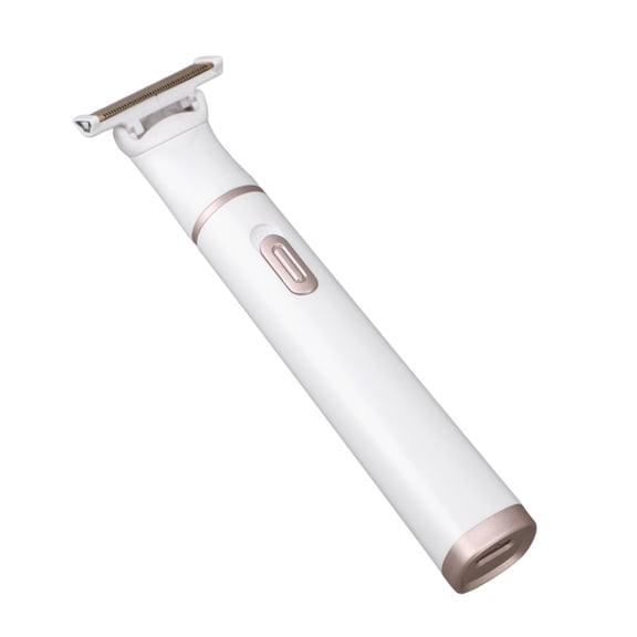 M Buder 4 In 1 Electric Epilator Multifunctional USB Rechargeable 3D Floating Net Washable Women Hair Trimmer Kit for Face Forehead Nose Lip Armpit Arm and Legs, White (6.69 inches / 17 cm)