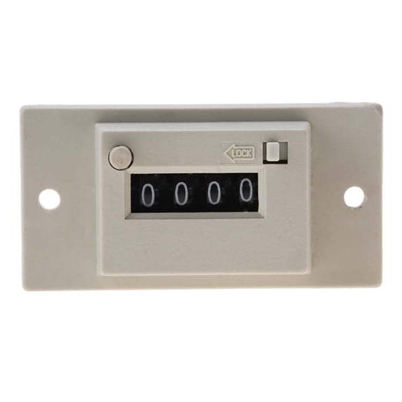 M Buder 4 Digit Electromagnetic Pulse Signal Frequency Counter, Digital Industrial Display Indicator, AC 220V