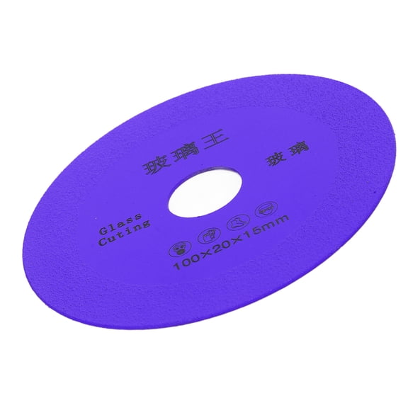 M Buder 4 Inches / 101.6 mm Thin Diamond Saw Blade Wheel Carbide Cutting Disc specifically designed for Ceramic Tile, Glass Bottle, Jade, and Crystal Precision Grinding in Purple Finish