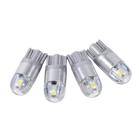 M Buder 4 Pack T10 W5W 168 2-SMD LED Car Interior Reading Light Bulbs, High Efficiency 12V Auto Dome Map Dashboard Lights, White (1x0.35 inches / 25x9 mm)