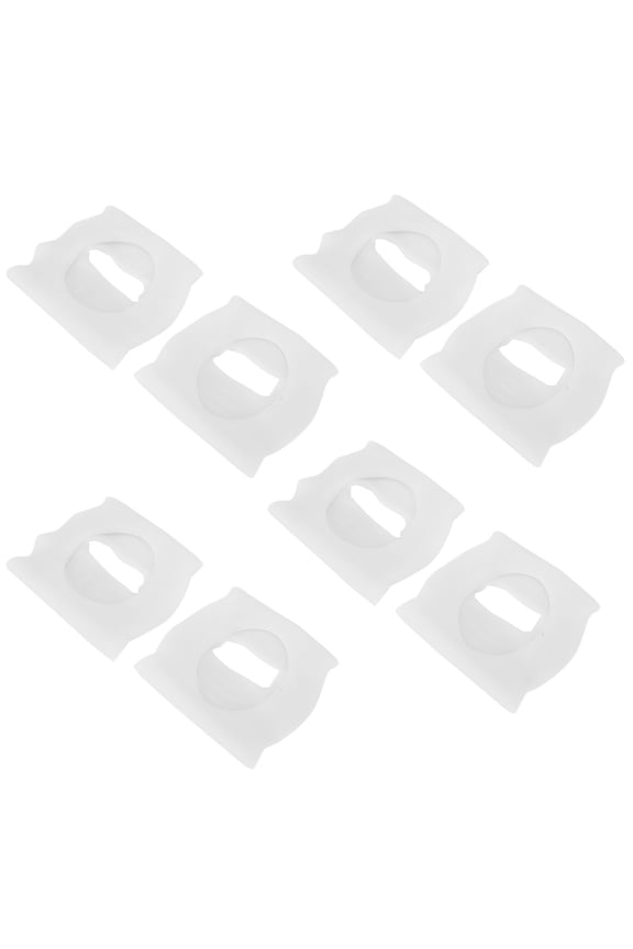 4 Pairs SEBS Arch Support Orthopedic Pads for Women Men, Foot Varus Valgus O-Type Leg Correction Insoles, White