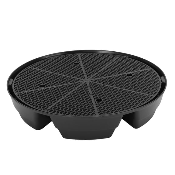 M Buder 4 Pcs Self Watering Fabric Pot Base Auto Irrigation System Planter Saucer, Heavy Duty ABS Flower Pot Base Prevent Root Damage for Indoor Greenhouses Garden Patios, 12.6 inches / 32 cm