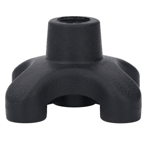 M Buder 4 Prong Heavy Duty Cane Tip, Non Slip Replacement Quad Base for 19mm / 0.75 inches Walking Cane Shaft, Rubber and ABS Freestanding Stability Foot Pad