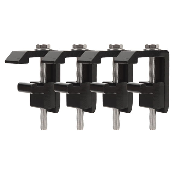 M Buder 4 Sets Track System Mounting Clamps P-AC-04N High Strength Truck Cap Topper Camper Shell Clips Compatible with Toyota Tacoma 2005+ and Tundra 2007+ with Cargo Rail