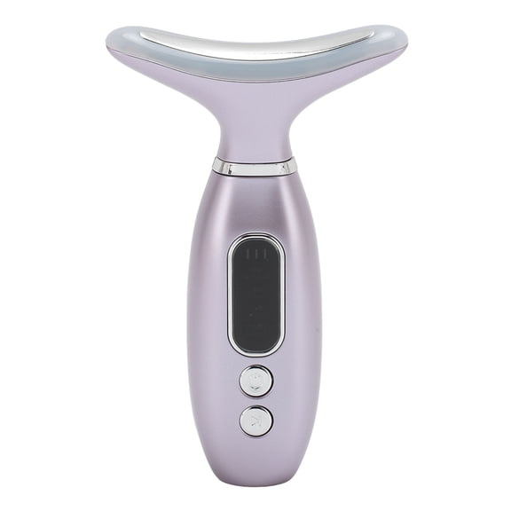 M Buder 4-in-1 Face and Neck Beauty Massager Skin Rejuvenation Toning Device for Daily Skincare, Purple (7.09 inches / 18.00 cm)