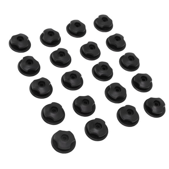 M Buder 40 Pack Car Trunk Storage Net Hooks, Heavy Duty Cargo Net Mounting Screws & Adhesive Pads, Universal Vehicle Organizer Clips for Trailer Tarp Trunk Net Pocket, 1.38 inches / 3.5 cm