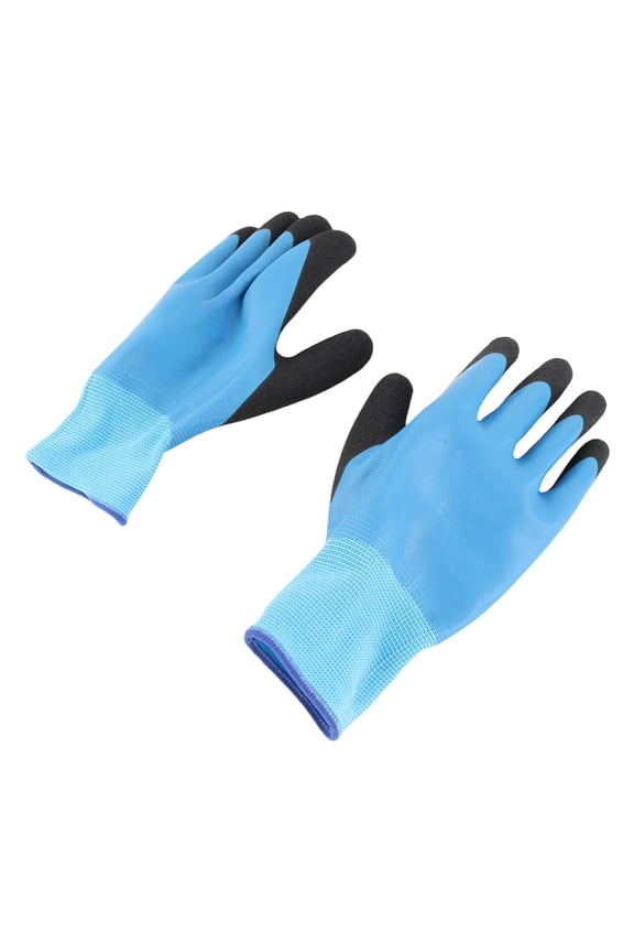 400V Volt Proof Electrician Insulated Gloves Heavy Duty Protective Rubber Electrical High Voltage Safety Work Gloves Slip Resistant Palm for Power Line Maintenance 1 Pair Pack