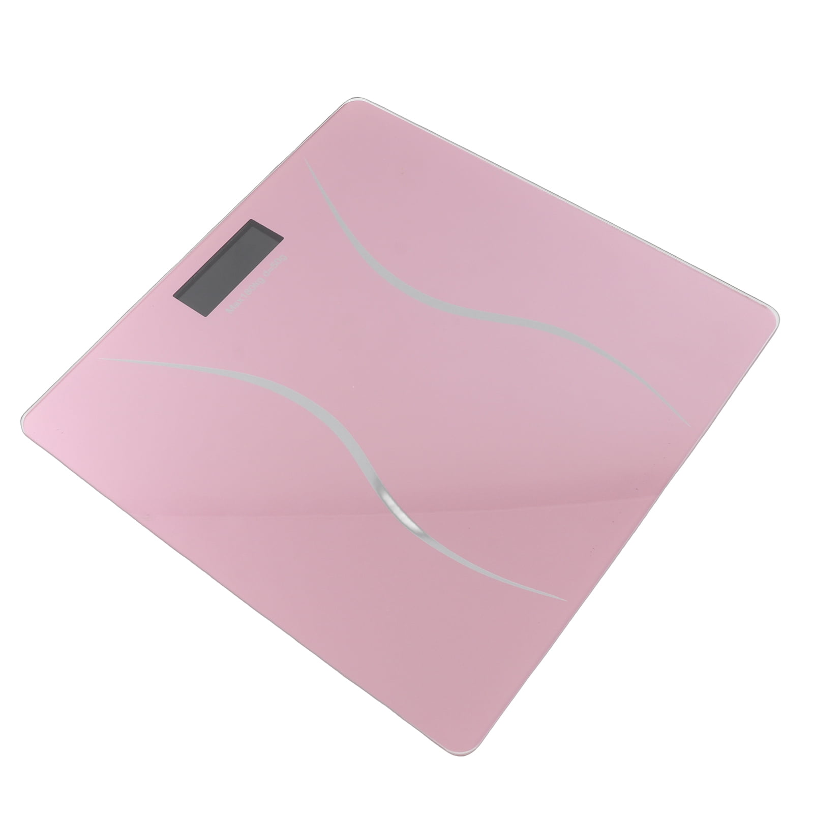 M Buder 400lb Digital Body Weight Scale Electronic LCD Backlight Display Ultrathin Auto-On Pink