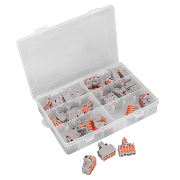 M Buder 40Pcs Wire Conductor Connector Lever Splicing Terminal Set Kit for Socket Vehicle (8.27 inches / 21 cm)
