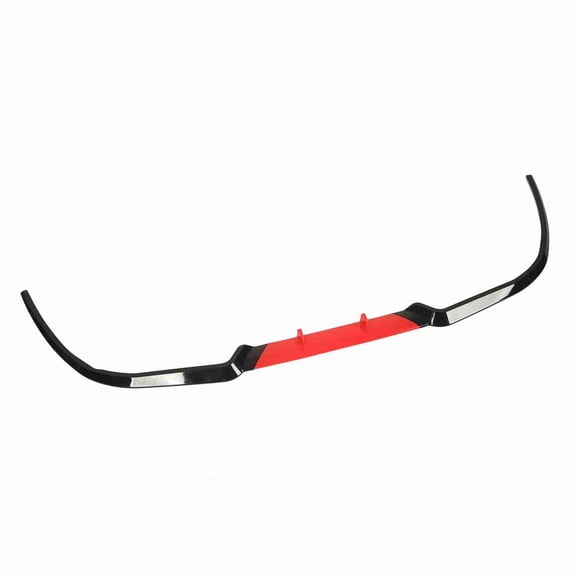 M Buder 44.9 in Universal Front Bumper Lip Splitter Spoiler 3-Piece Separator Set Red