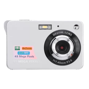 M Buder 48MP Digital Camera with 2.7-Inch LCD Display, 8X Digital Zoom, Auto Focus, Built-in Fill Light, and Anti-Shake Technology - Compact Vlogging Camera for Photography Beginners