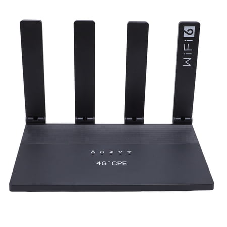M Buder 4G LTE CPE Router Wireless WiFi Unlocked Modem 300Mbps Hotspot with 4 Antennas, Built-in SIM Card Slot, WR800 EU Plug (8.27 x 5.12 x 3.15 inches)