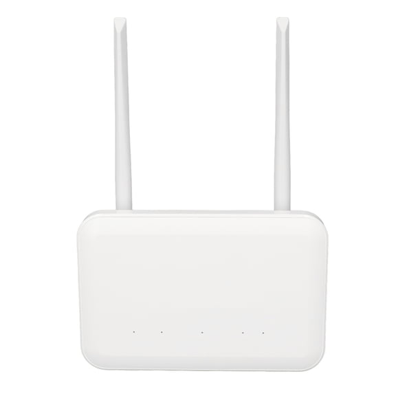 M Buder 4G LTE CPE SIM Card Router 300Mbps WiFi Wireless Home Network Router with 2 External Antennas, Nano SIM Slot, LAN Port, US Plug 100-240V, White (9.06 in / 23.00 cm)[cite: 1]