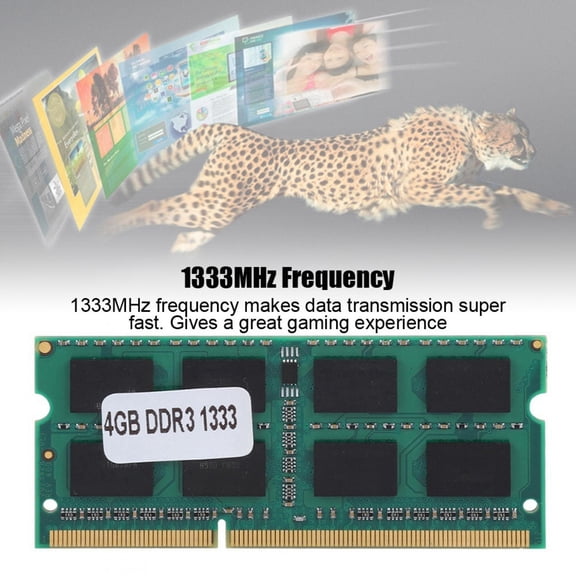 M Buder 4GB DDR3 1333MHz Notebook Memory Fast Data Transmission RAM 204PIN 1.5V for Intel Compatible High Speed Module