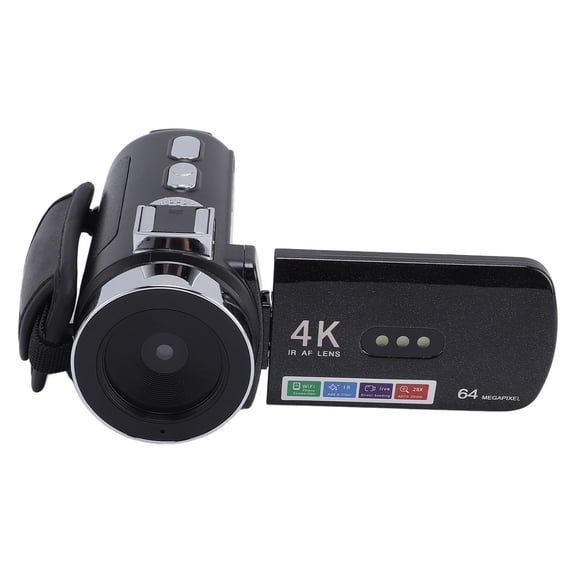 M Buder 4K 64MP Video Camera HD 28X Digital Zoom Auto Focus Camera Video Recorder with 3 Inch Rotation Screen LED Light for Travel Vlogging Photography