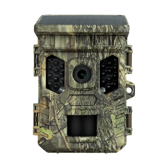 M Buder 4K Solar Energy Wildlife Trail Camera 64MP 1080P WiFi Bluetooth Enabled Waterproof Game Monitor with Advanced Infrared Night Vision and Motion Activation for Outdoor Observation
