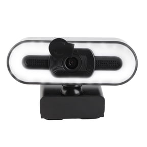 M Buder 4K USB Plug and Play Webcam with Built-in Microphone and Lighting, High Definition Desktop Computer Web Camera for Live Streaming, Video Calls, and Online Teaching (3.7 x 2.7 in)