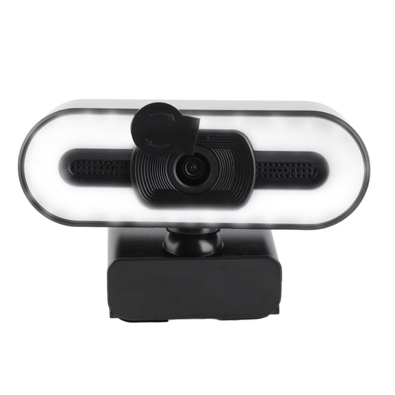 M Buder 4K USB Plug and Play Webcam with Built-in Microphone and Lighting, High Definition Desktop Computer Web Camera for Live Streaming, Video Calls, and Online Teaching (3.7 x 2.7 in)