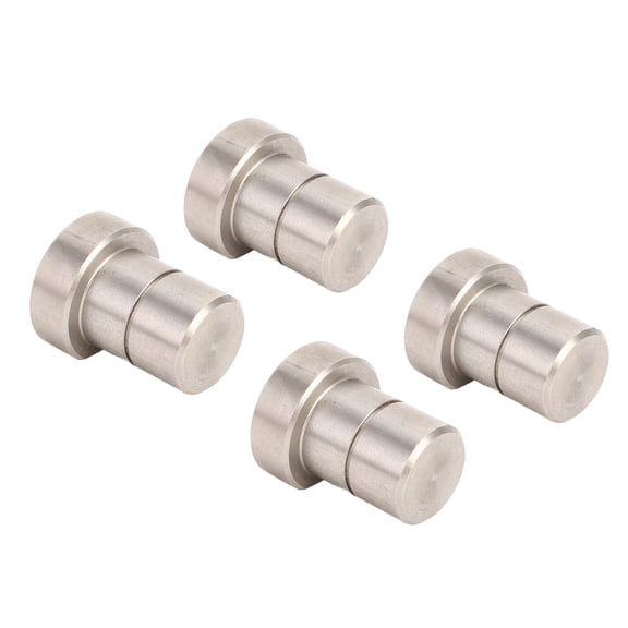 M Buder 4PCS 20mm (0.78 inches) Stainless Steel Bench Dogs Locating Auxiliary Block for Woodworking Use Professional Heavy-Duty Workbench Table Stops Accessories
