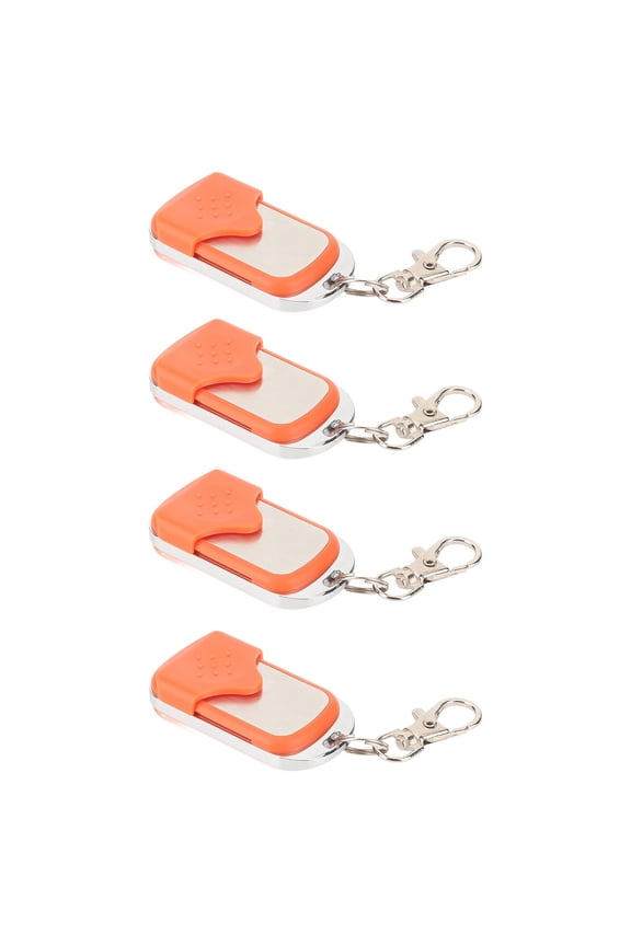 4PCS Automatic Door Remote Control 433.92MHz Gate Key Fob for Sliding Door (40m / 131.2ft Range), HCS301 Rolling Code Opener with Keychains, Excludes 27A Battery