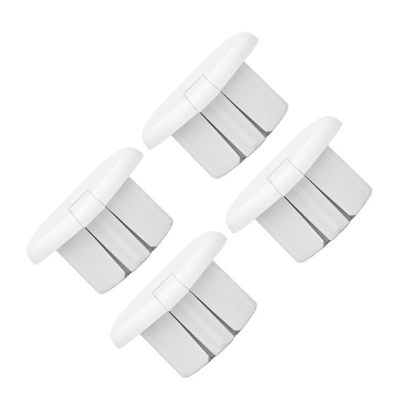 M Buder 4PCS Cable Pass Through Grommets Cord Sleeves for Rectangular Satellite V2 Replacement Cable Ethernet Adapter Wall Routing Sleeve White 1 inch / 25.4 mm[cite: 1]