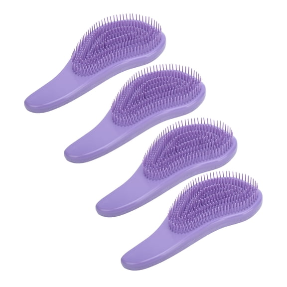 M Buder 4PCS Hair Brush Wide Tooth Compact Lightweight Multifunctional Detangling Hairbrush Set for Home Use Wheat Straw Material Daily Styling Tools Easy to Carry Travel Friendly 10 inches / 25.4 cm