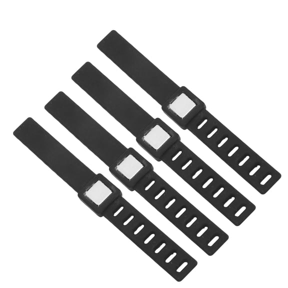 M Buder 4PCS Magnetic Holder for 38 to 60 Ring Gauge Silicone Adjustable Portable Ring Gauge Magnetic Clip Flexible Strap Mount for Outdoor Sports Cart Golfing Grilling Fishing (4.33 inches / 11 cm)