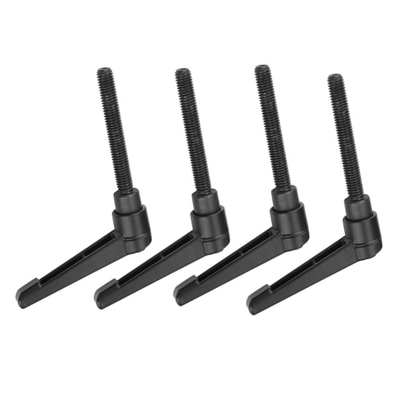 M Buder 4PCS Metal Machine Knobs Adjustable Fixing Handle M6 Male Thread (16mm / 0.63 inches) - Heavy Duty Hardware