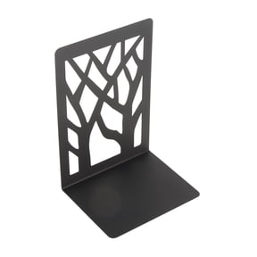 M Buder 4Pcs Metal Desk Book Ends Simple Decorative Stopper Easy Storage Bracket Heavy Duty Library Organizer