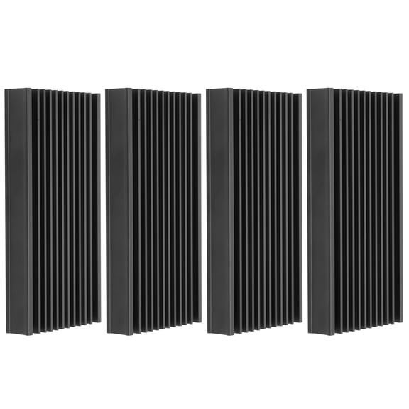 M Buder 4Pcs Q50x12.7x100 Aluminum Heat Sink Cooler Chip Cooling Fin for Circuit Board Chip