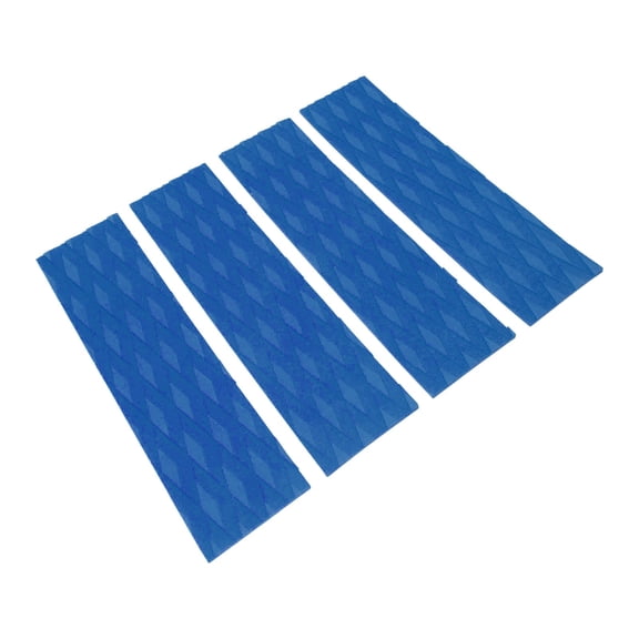 M Buder 4Pcs Surfboard Traction Pads Surfing Front Traction Anti Slip Pad for Skimboards Kayak Blue