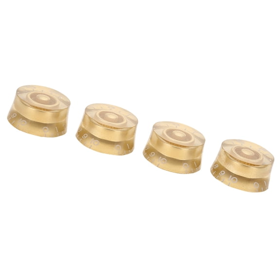 M Buder 4pcs Guitar Tone Speed Volume Control Knobs Replacement for Les Paul (Gold)[cite: 1]