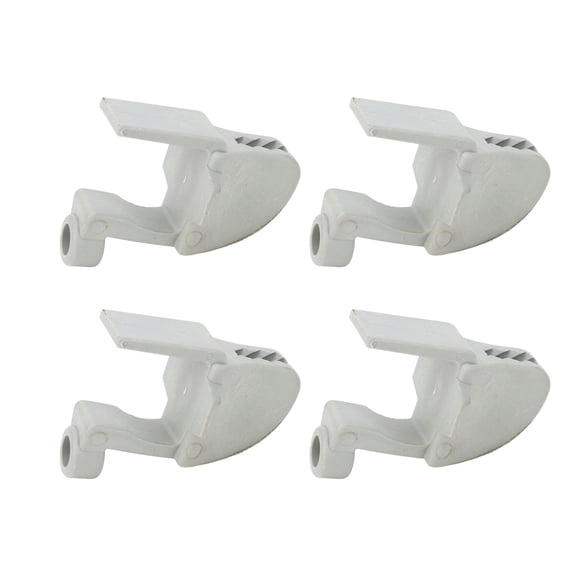 M Buder 4pcs Pontoon Boat Clips Nylon Boat Bumper Hangers for 1in and 1.25in Rectangular Tube Square Rail for 3/8in Rope Grey Marine Yacht Fender Clips Heavy Duty Durable Accessories