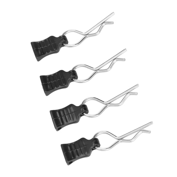 M Buder 4pcs RC Body Clips Replacement Upgrade Parts R Pin Clips with Pull Tabs for WLtoys 124008 124010 (5.51 inches / 14 cm) Multicolor
