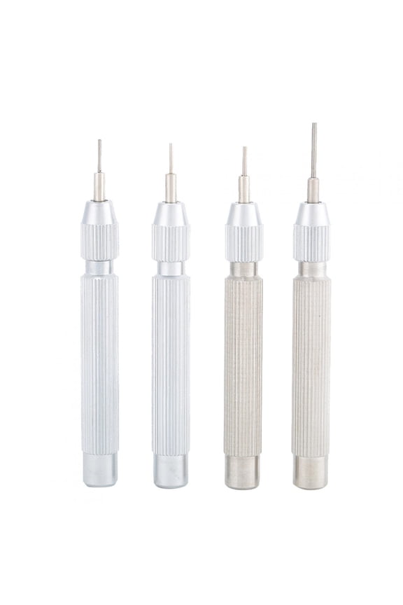 4pcs Stainless Steel Watch Punch Tool Set Watch Band Link Pin Remover Tool Repair Kit 0.7 0.8 0.9 1.0mm For Watchmakers