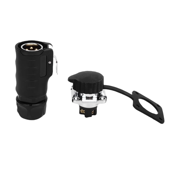 M Buder 4pin IP68 Water Proof Aviation Connector Square Flange Socket Quick Plugging Electrical Connector 25A (6.69 inches / 17.0 cm)