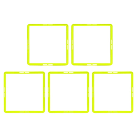 M Buder 5 Pcs Agility Training Rings Multifunctional Quadrilateral Physical Speed Training Rings for Basketball Football Green