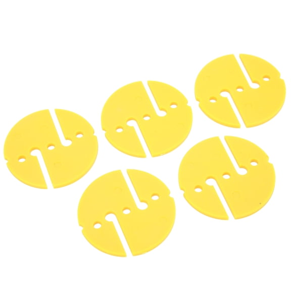 M Buder 5 Pcs Diving Line Marker, Cave Dive & Scuba Safety Rope Marker, PVC Round Directional Guide for Wreck Diving, High Visibility Replacement Accessory, Yellow