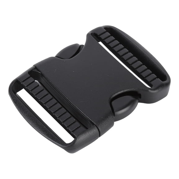 M Buder 5 Pcs Quick Release Buckle Plastic Dual Adjustable Strap Buckles Replacement DIY Craft for Backpack Black For 1.97 inches / 50 mm Width Strap