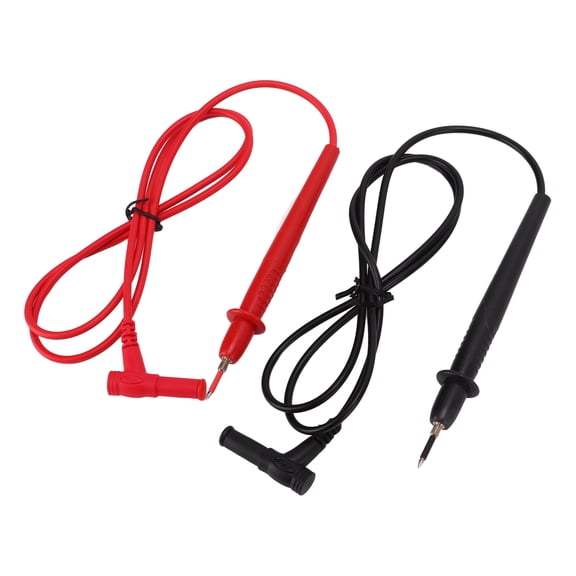 M Buder 5-Set Universal Multimeter Test Leads 10A, J.30029 2mm Thread Point Probes, PVC Brass Wire Cable for Industrial Instruments, 40.2 inches / 102 cm Length (Red and Black)