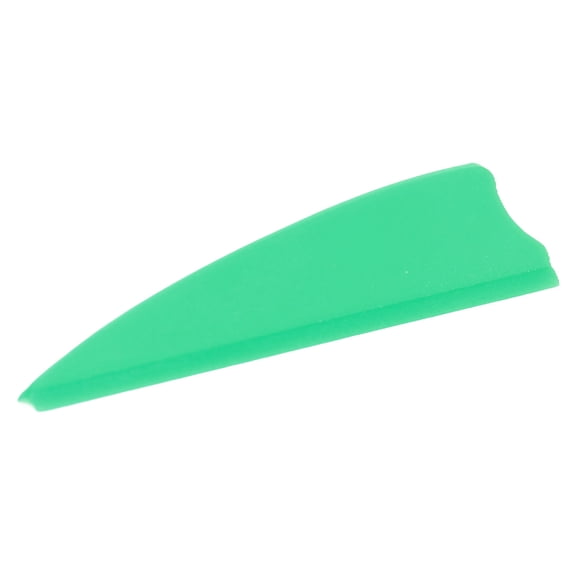 M Buder 50 Pcs Feather Fletching Shield Arrow Fletches Plastic Vanes for Outdoors Archery Compound Recurve Bows DIY Replacement Parts, Green