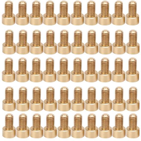 M Buder 50 Pieces M6x10mm (0.39 inches) Cap Hex Socket Screw Pure Copper Fastener Hardware Tools for Industrial Supplies Home Improvement Replacement Parts