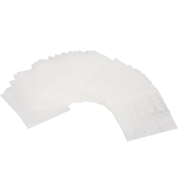 M Buder 50 Sheet Fake Nail Adhesive Tabs, Double-Sided Waterproof Transparent Gel Nail Tape for False Nails, Easy to Apply Manicure Tool for Salon and At-Home Use (4.72 inches / 12 cm)