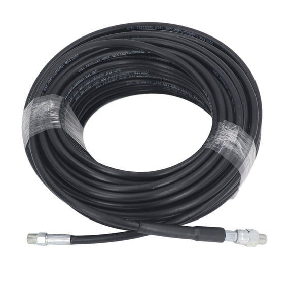 M Buder 50Ft / 15.2 m Sewer Jetter Kit for High Pressure Washer 5800PSI M22 to 1/4 NPT Quick Fitting Rotating Drain Hose Nozzles Set