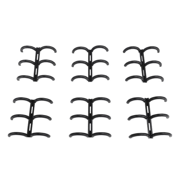 M Buder 50PCS Comb Binding Spines 16mm 0.63 inches 3-Ring A4 PP Book Binder Spine Black