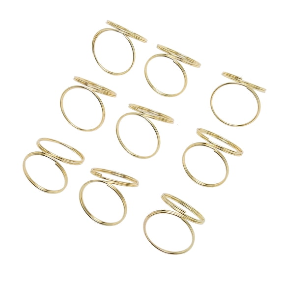 M Buder 50PCS Gold Round Name Card Holder Steel Practical Photo Clip Display Stand Table Number Card Holders For Weddings Offices Banquets Parties Events 5.12 Inches / 13 cm