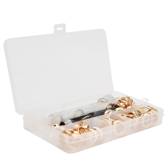 M Buder 50Pcs Brass Grommet Eyelets Set Sewing Setting Kit with 3 Pieces Installation Tool 12mm 0.47 inches / 12.0 mm for Clothes Bags Crafts[cite: 1]