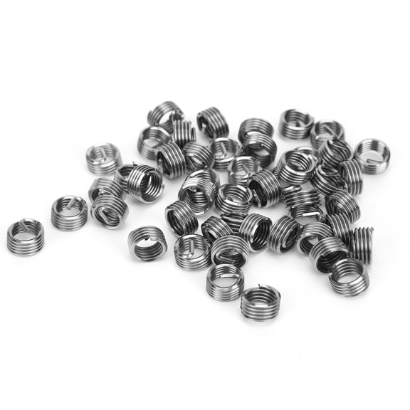 M Buder 50Pcs Thread Repair Inserts Steel Wire Protection Sleeve Hardware Accessories M8 x 1.25 1D